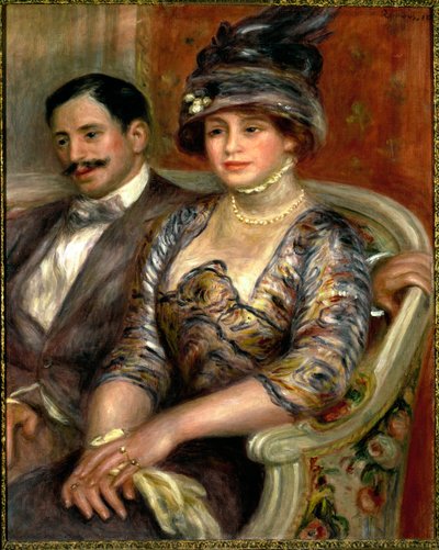 Hr. og fru Bernheim de Villers - Portræt af Gaston Bernheim de Villers af Pierre Auguste Renoir
