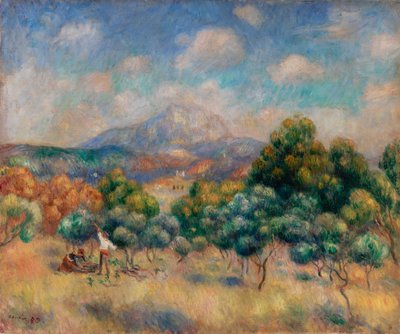 Sainte-Victoire-bjerget (landskab) af Pierre-Auguste Renoir