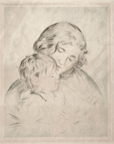 Mor og barn, 1896. af Pierre Auguste Renoir