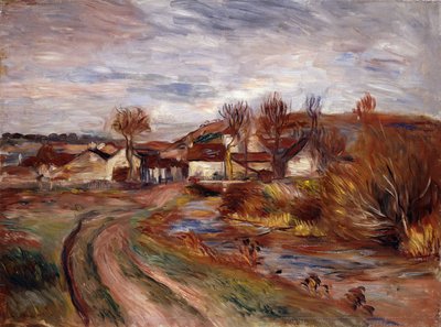 Normandiets landskab; Landskab i Normandiet, 1895 af Pierre Auguste Renoir