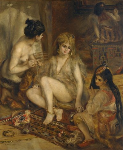 Parisiennes i algerisk kostumeharem, 1872 af Pierre Auguste Renoir