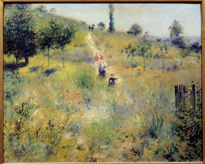 Stien stiger i de høje urter Maleri af Pierre Auguste Renoir (1841-1919) 1875 Søn. 0,6x0,74 m Paris, musee d