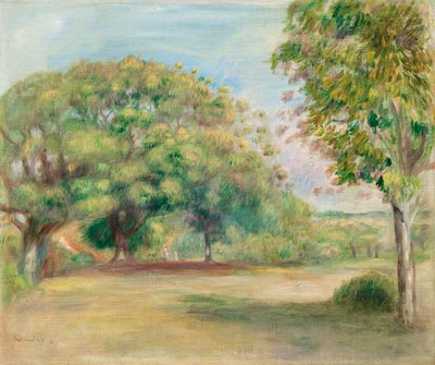 Paysage, c. 1892 (olie på lærred) af Pierre Auguste Renoir