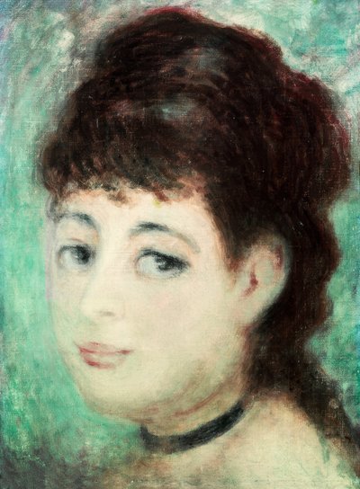 Portræt af en ung kvinde af Pierre Auguste Renoir