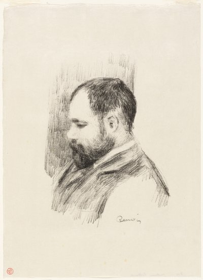Portræt af Ambroise Vollard af Pierre Auguste Renoir