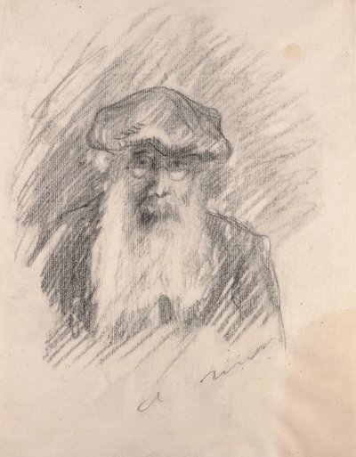 Portrait of Camille Pissarro, c.1893-94dani af Pierre Auguste Renoir