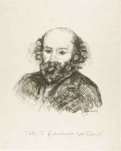 Portræt af Cezanne af Pierre Auguste Renoir