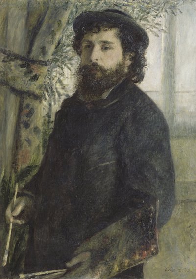 Portræt af Claude Monet, 1875 af Pierre Auguste Renoir