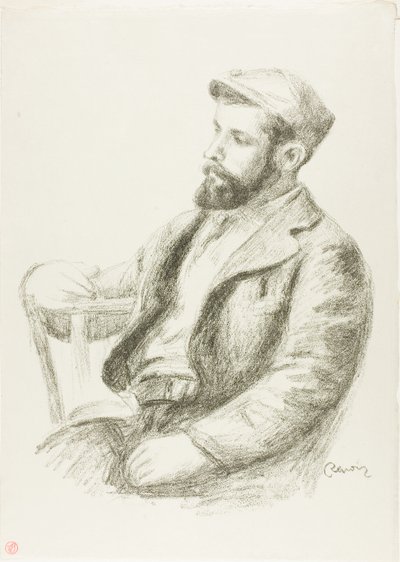 Portræt af Louis Valtat af Pierre Auguste Renoir