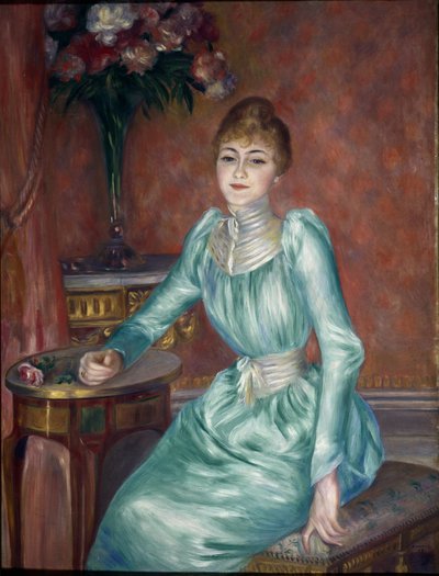 Portræt af Madame de Bonnieres (olie på lærred af Pierre Auguste Renoir