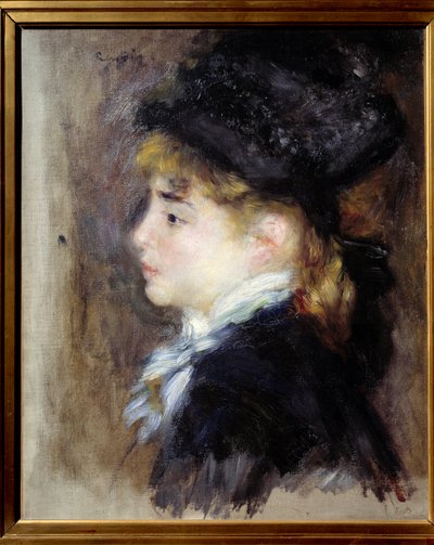 Portræt af Margot. Maleri af Pierre Auguste Renoir (1841-1919) af Pierre Auguste Renoir
