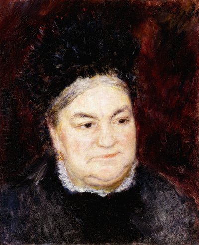 Portræt af gammel kvinde af Pierre Auguste Renoir