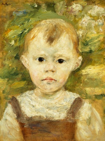 Portræt af en lille dreng; Portræt af en lille dreng, ca. 1880 af Pierre Auguste Renoir