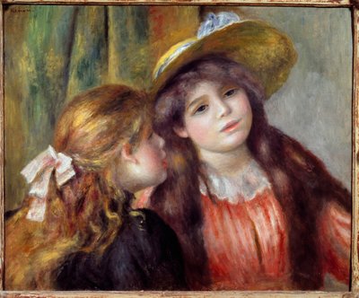 Portræt af to piger af Pierre Auguste Renoir