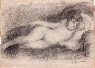 Liggende nøgen, c.1903-7 af Pierre Auguste Renoir