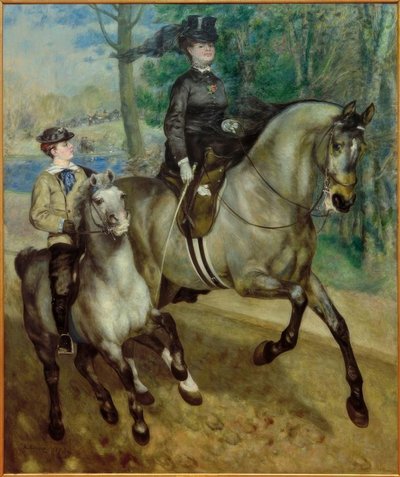 Rytter i Bois de Boulogne af Pierre Auguste Renoir