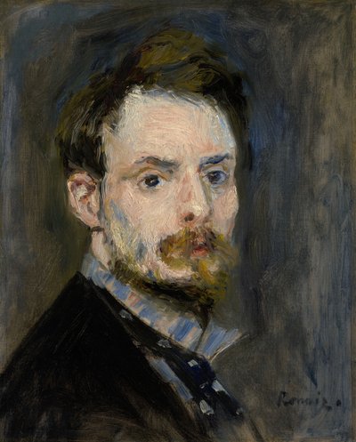 Selvportræt, ca. 1875 af Pierre Auguste Renoir