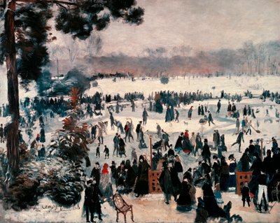 “Skøjteløbere på Bois de Boulogne i Paris” af Pierre Auguste Renoir