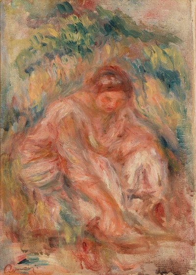 Skitse af en kvinde af Pierre Auguste Renoir