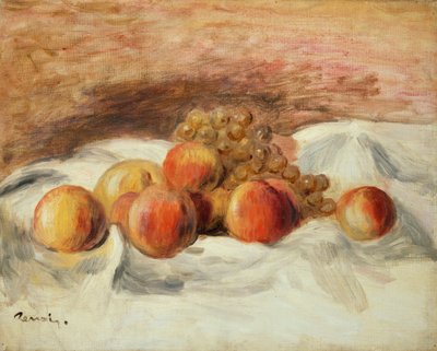 Stilleben med ferskner af Pierre Auguste Renoir