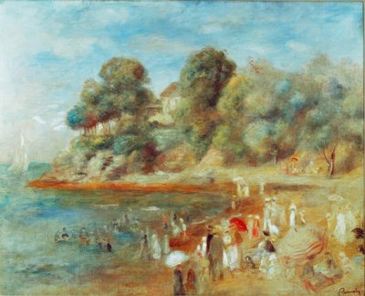 Strand ved Pornic af Pierre Auguste Renoir