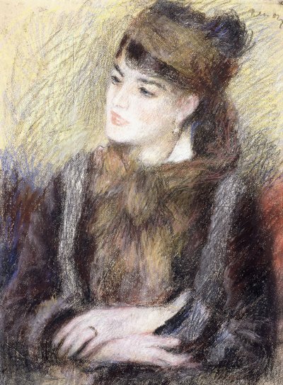 Studie af en kvinde, af Pierre Auguste Renoir