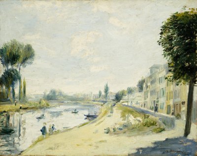 The Banks of the Seine at Bougival, ca. 1875 af Pierre Auguste Renoir