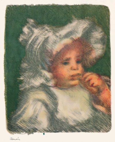 Barnet med kiksen, ca. 1898-1899, 1946 af Pierre Auguste Renoir