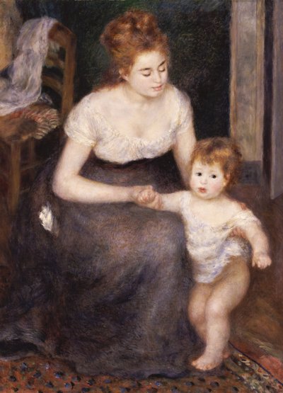 Det første skridt, 1876 af Pierre Auguste Renoir