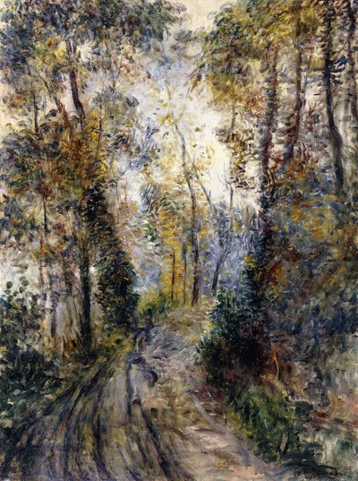 Skovstien, 1871 af Pierre Auguste Renoir