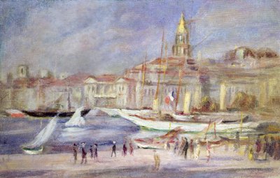 Den gamle havn i Marseille, ca. 1912 af Pierre Auguste Renoir