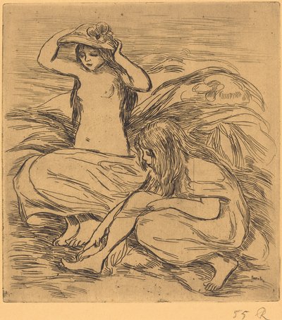 De to badende De to badende, 1895. af Pierre Auguste Renoir