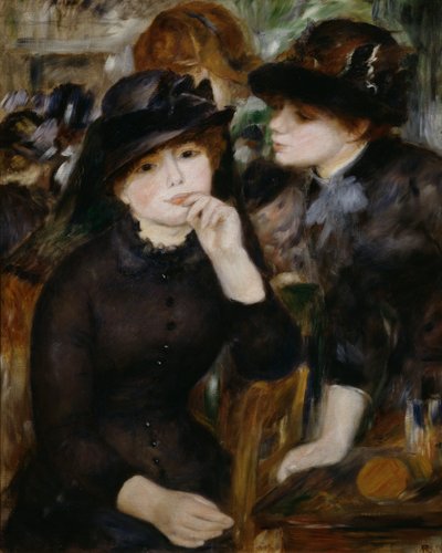 To piger i sort, 1880-1882. af Pierre Auguste Renoir