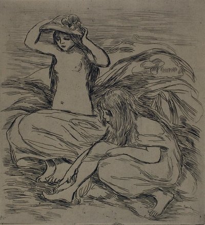 To kvinder bader af Pierre Auguste Renoir