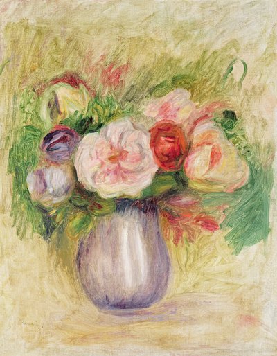 Vase med blomster af Pierre Auguste Renoir