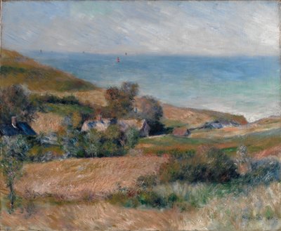 Udsigt over havkysten nær Wargemont i Normandiet, 1880 af Pierre Auguste Renoir