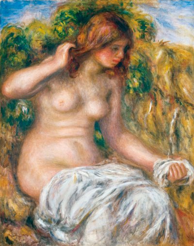 Kvinde ved foråret, 1914 af Pierre Auguste Renoir