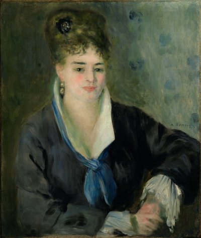 Kvinde i sort af Pierre Auguste Renoir
