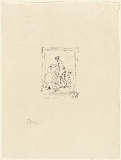 Kvinde med vinranke, 2. variant af Pierre Auguste Renoir