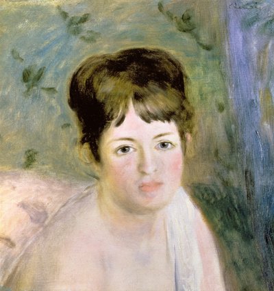 Kvindehoved, c.1876 af Pierre Auguste Renoir