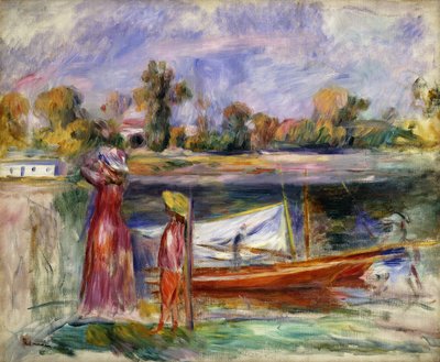 Unge Piger i Argenteuil; Unge piger i Argenteuil, ca. 1896 af Pierre Auguste Renoir