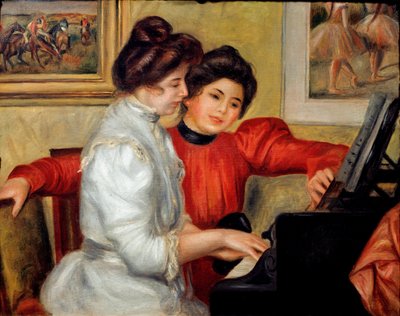 Yvonne og Christine Lerolle på klaver af Pierre Auguste Renoir