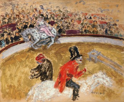 At the Circus, ca. 1897 (olie på plade) af Pierre Bonnard