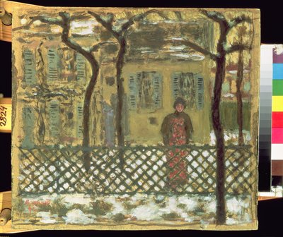Ved hegnet, 1895 af Pierre Bonnard