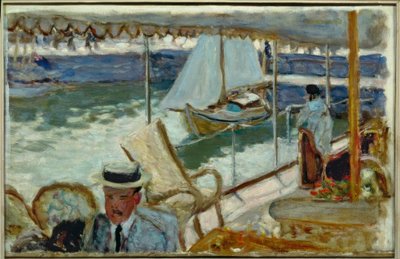 På en yacht af Pierre Bonnard