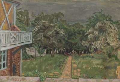 Blå altan af Pierre Bonnard