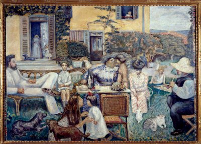 Bourgeois Afternoon or the Terrace Family, 1900dani af Pierre Bonnard