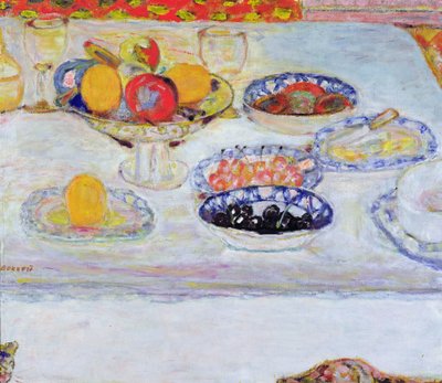 Skål og tallerkener med frugt, 1930-32 af Pierre Bonnard