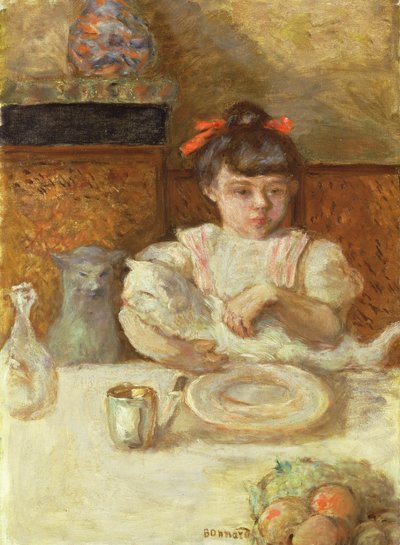 Barn med katte, ca. 1906 (olie på lærred) af Pierre Bonnard