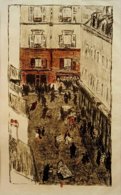 Gadehjørne, set fra oven af Pierre Bonnard
